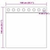 vidaXL Zwart-out Gordijnen met Ringen 2 pcs Paars 140 x 140 cm