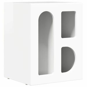 vidaXL Nachtkastje ELST Hoogglans wit 40 x 35 x 50 cm Bewerkt hout