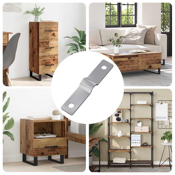 vidaXL Strijkplaat 12 pcs Zilver 50 x 10 x 1,2 mm IJzer