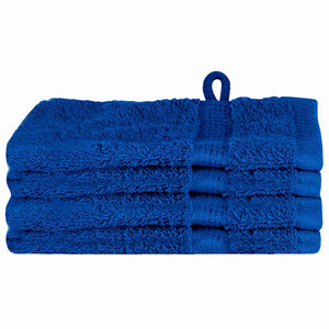 vidaXL Gastendoek SOLUND 4 st Blauw 15 x 21 cm 550 gsm