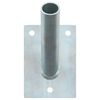 vidaXL Vlaggen Mast Houder Zilver 10,5 x 7,5 x 2,5 cm Staal