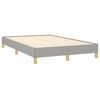 vidaXL Boxspring met matras stof lichtgrijs 120x190 cm