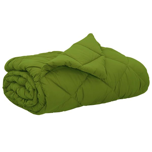 vidaXL Zomerdekbed Groen 240 x 260 cm Microfiber