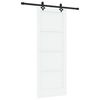 vidaXL Schuifdeur ORKDAL 78 x 202 cm Bewerkt hout Wit en zwart