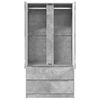 vidaXL Badkamer Kast Beton Grijs 79,5 x 49 x 156 cm Bewerkt hout