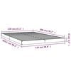 vidaXL Bedframe massief grenenhout wit 120x200 cm