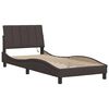 vidaXL Bedframe zonder matras "Hanko" 80x200 cm stof donkerbruin