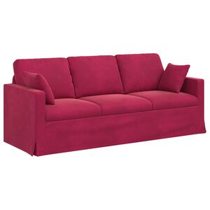 vidaXL Bank Wijnrood 198 x 78 x 80 cm Fluweel