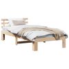 vidaXL Bedframe met hoofdeinde Naturel 80 x 200 cm Massief grenenhout