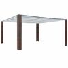 vidaXL Prieel met dak 400x400x200 cm poly rattan bruin en cr&egrave;me