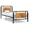 vidaXL Bedframe metaal 100x200 cm