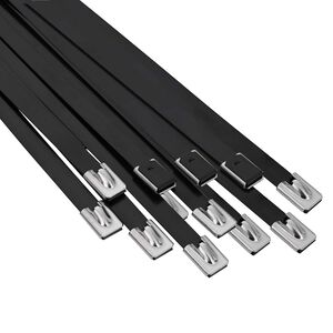 vidaXL Kabelbinders 12 st 7,9 x 700 mm Zwart