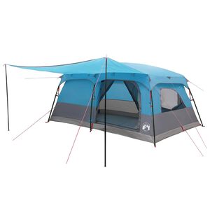 vidaXL Gezinstent 14-persoons Blauw Polyester en staal