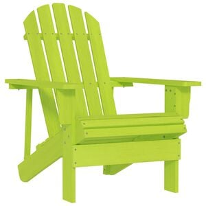 vidaXL Tuinstoel Adirondack massief vurenhout groen
