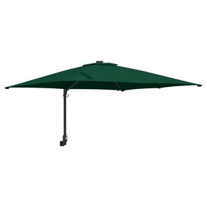 vidaXL Tuinparasol Groen 248,5 x 247,5 x 160 cm Polyester en staal