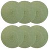vidaXL Jute placematten 6 st Olijfgroen 100% Tossa Jute