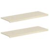 vidaXL Raamkozijnen 2 st Wit 110 x 40 x 2 cm Massief Eikenhout