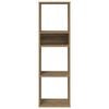 vidaXL Boekenkast 34x31x112 cm bewerkt hout artisanaal eikenkleur