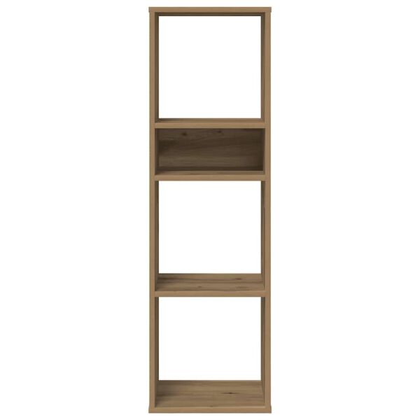 vidaXL Boekenkast 34x31x112 cm bewerkt hout artisanaal eikenkleur