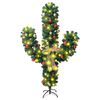 vidaXL Kerstcactus met standaard en LED's 180 cm PVC groen