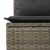 vidaXL 10-delige Loungeset met kussens poly rattan grijs