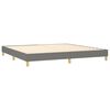 vidaXL Boxspring met matras stof donkergrijs 200x200 cm