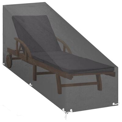 vidaXL Ligbedhoes met 12 oogjes 200x65x35/60 cm polyetheen