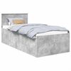 vidaXL Bedframe met hoofdeinde Beton Grijs 120 x 200 cm Bewerkt hout