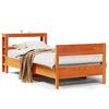 vidaXL Bedframe zonder matras massief grenenhout wasbruin 100x200 cm