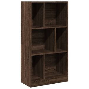 vidaXL Boekenkast 57x28,5x107,5 cm bewerkt hout bruin eikenkleurig