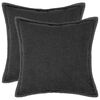 vidaXL Kussensloop 2 st HOUTEN Donkergrijs 55 x 55 cm Boucl&eacute;