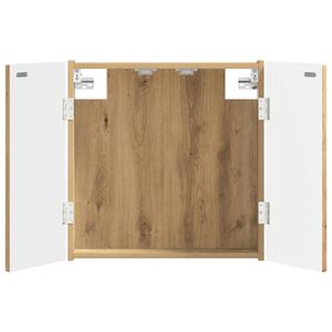 vidaXL Dartbord Kabinet DELFT Artisanaal eiken 52,5 x 10,5 x 53,5 cm
