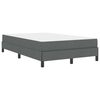 vidaXL Boxspringbed met matras Donkergrijs 120 x 200 cm Stof
