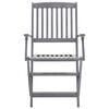 vidaXL Tuinstoelen inklapbaar 2 st massief acaciahout