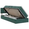 vidaXL Opslag bed met hoofdeinde Donkergroen 90 x 200 cm Fluweel