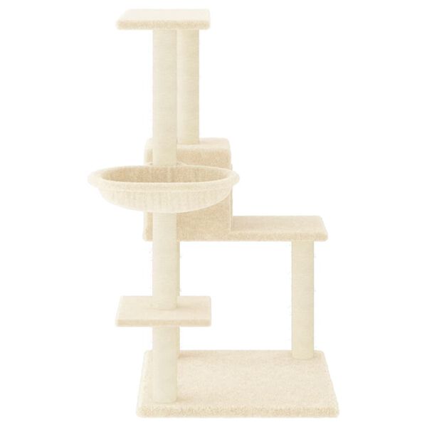 vidaXL Kattenmeubel met sisal krabpalen 95 cm cr&egrave;mekleurig