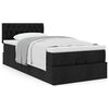 vidaXL Ottoman bed met matras 80x200cm stof zwart