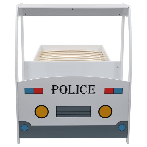 vidaXL Kinderbed politieauto met bureau 90x200 cm