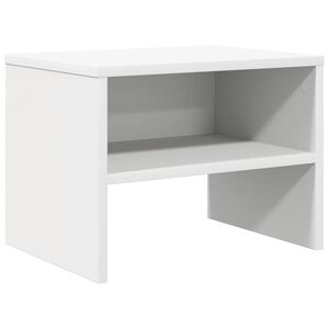 vidaXL Nachtkastje 40x30x30 cm bewerkt hout wit