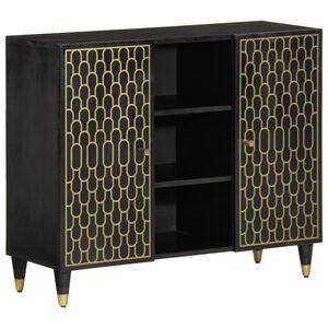 vidaXL Bijzetkast 90x33x75 cm massief mangohout