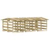 vidaXL Pergola's met dak 6 st 100x90x100 cm ge&iuml;mpregneerd grenenhout