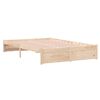 vidaXL Bedframe zonder matras massief hout 120x200 cm