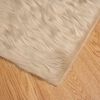 vidaXL Nep Schapenvacht Tapijt Tafalla Beige 60 x 110 cm Polyester