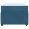 vidaXL Bedframe met matras met matras Blauw 80 x 200 cm Fluweel