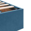 vidaXL Opbergbed met matras Donkerblauw 160 x 200 cm Fluweel