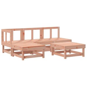 vidaXL 5-delige Loungeset massief douglashout