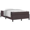 vidaXL Boxspringbed Donkerbruin 120 x 200 cm Stof
