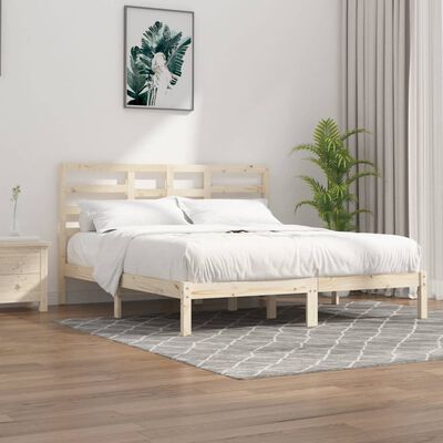 vidaXL Bedframe zonder matras massief hout 180x200 cm