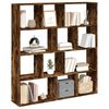 vidaXL Boekenkast 132x29x141,5 cm bewerkt hout gerookt eikenkleurig