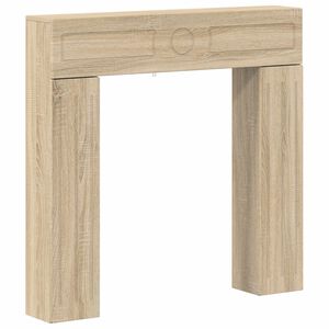 vidaXL Haardomlijsting Sonoma Eiken 102 x 18 x 100,5 cm Bewerkt hout